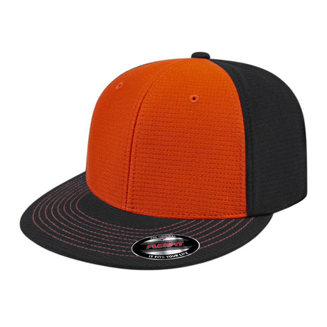 Cap America Flexfit® Aerated Performance Cap i8508 Orange/Black S/M Caps