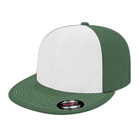 Cap America Flexfit® Aerated Performance Cap i8508 White/Dark Green XS Caps