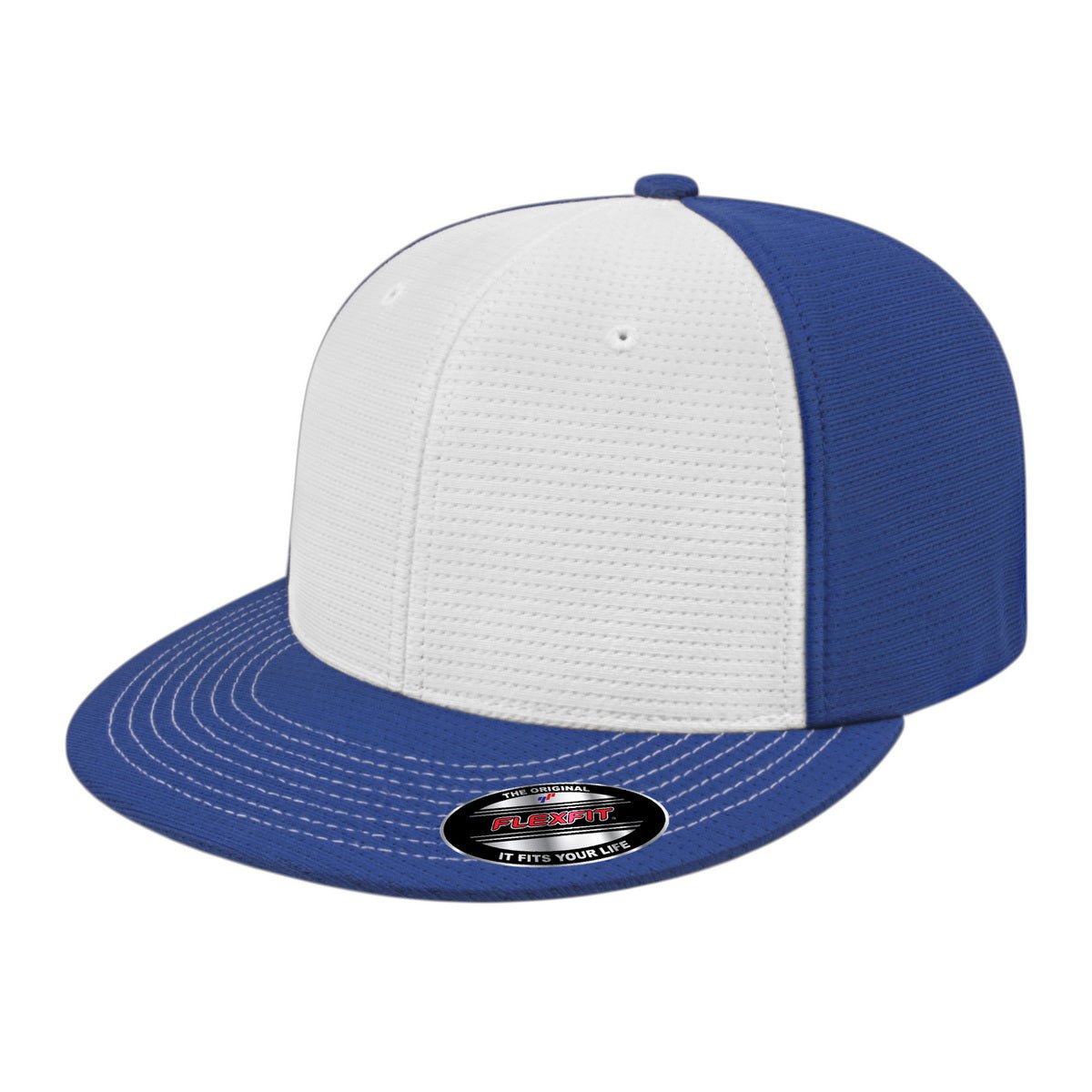Cap America Flexfit® Aerated Performance Cap i8508 White/Royal S/M Caps