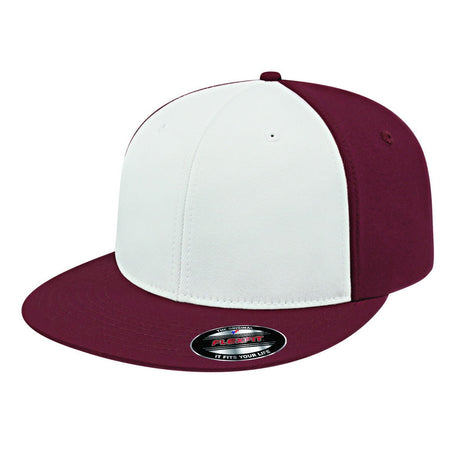 Cap America Flexfit® Full Fabric Performance Cap i8530 White/Maroon/Maroon S/M Caps