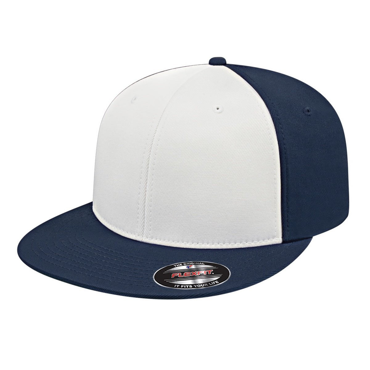 Cap America Flexfit® Full Fabric Performance Cap i8530 White/Navy/Navy L/XL Caps