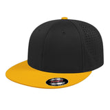 Cap America Flexfit® Perforated Performance Cap i8503 Black/Athletic Gold L/XL Caps