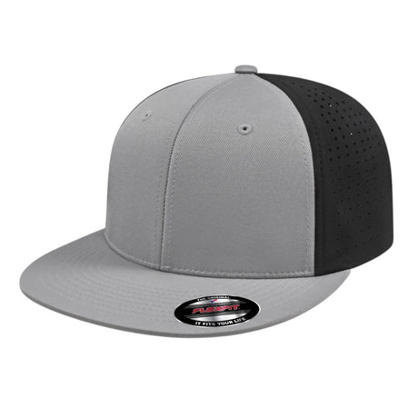 Cap America Flexfit® Perforated Performance Cap i8503 Silver/Silver/Black XXL Caps