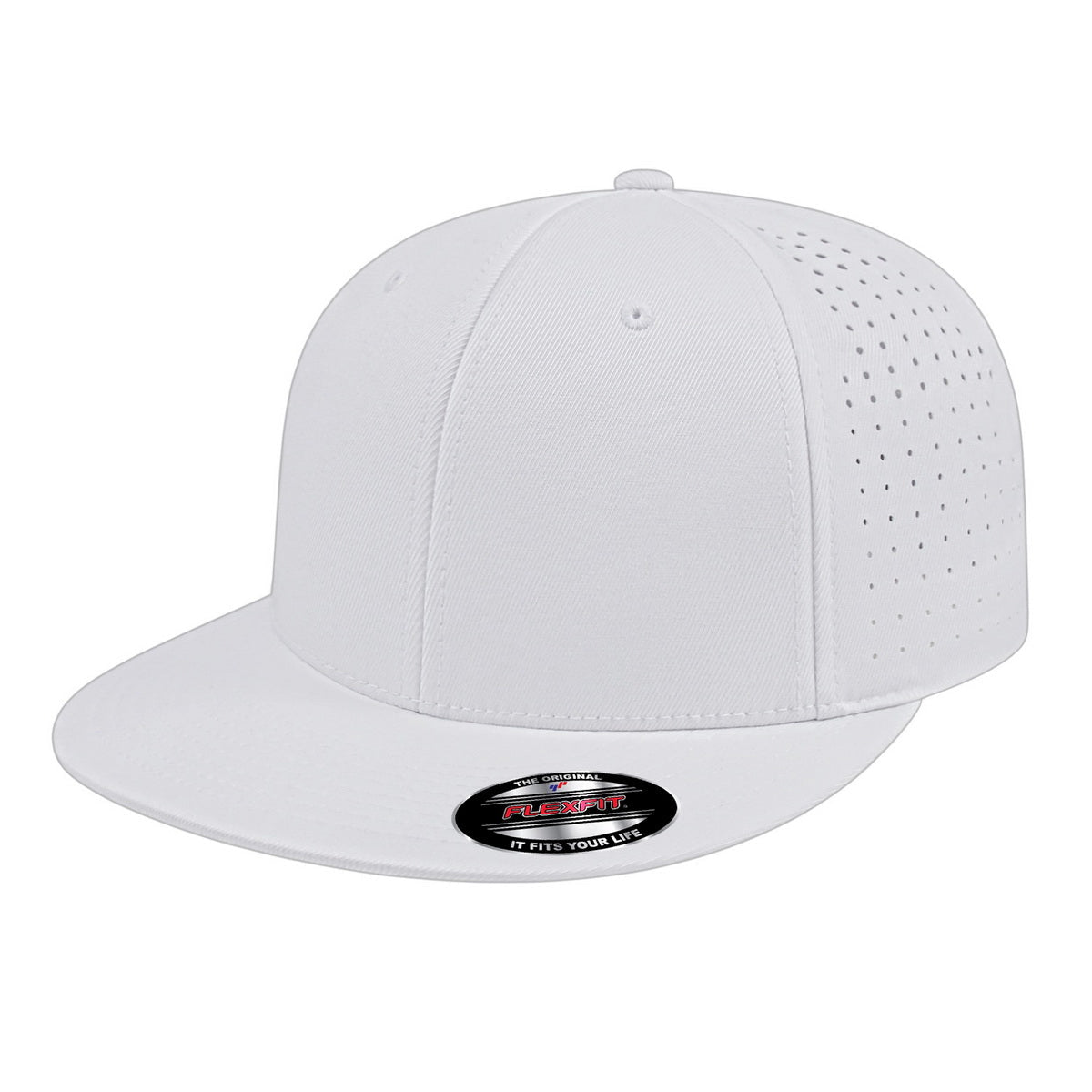 Cap America Flexfit® Perforated Performance Cap i8503 White L/XL Caps