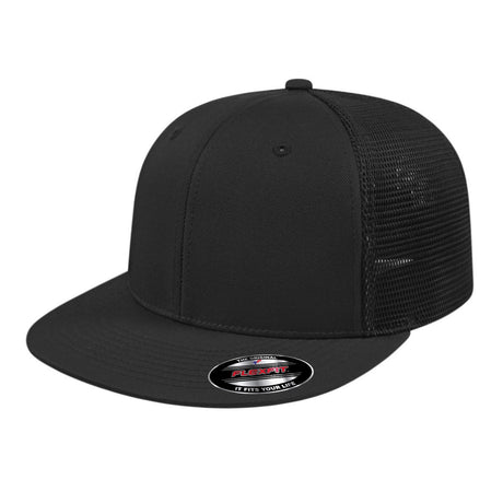 Cap America Flexfit® Performance Trucker Cap i8501 Black S/M Caps