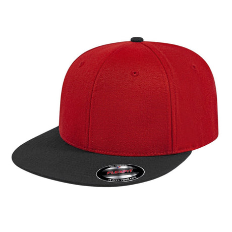 Cap America Flexfit® Wool Blend Performance Cap i8504 Red/Black S/M Caps