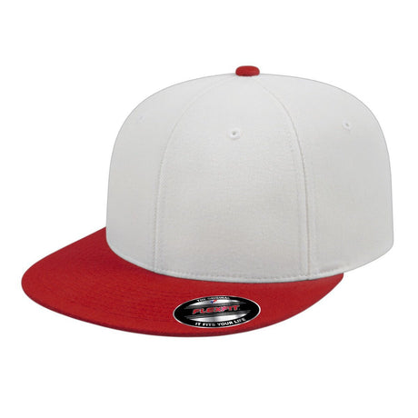 Cap America Flexfit® Wool Blend Performance Cap i8504 White/Red XS Caps