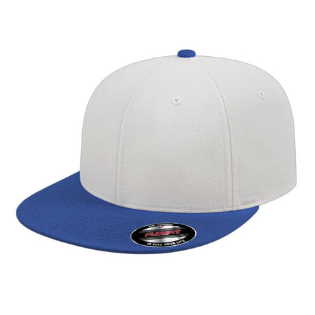 Cap America Flexfit® Wool Blend Performance Cap i8504 White/Royal L/XL Caps