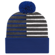 Cap America Half Color Knit Cap with Cuff RKH12 True Royal/White Standard
