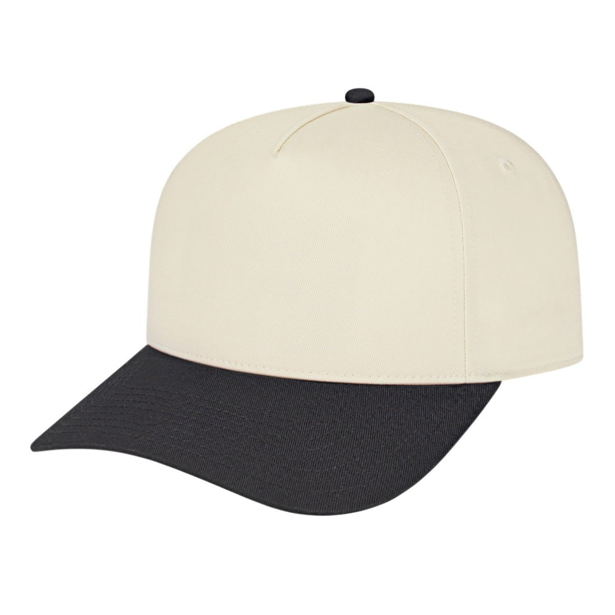 Cap America Hometown 5 Panel i3068 Cream/Black Standard Caps