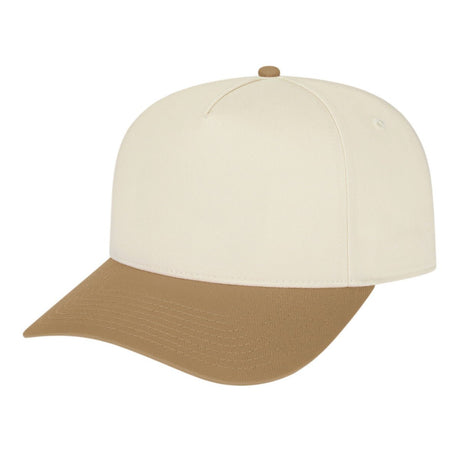 Cap America Hometown 5 Panel i3068 Cream/Khaki Standard Caps