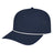 Cap America I3056 Summit Perforated Cap with Rope Navy with White Rope Standard Caps