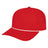Cap America I3056 Summit Perforated Cap with Rope Red with White Rope Standard Caps