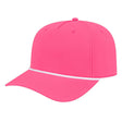 Cap America Icon Performance Rope Cap i7256 Hot Pink with White Rope Standard Caps