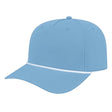 J7256 Clubhouse Performance Rope Cap - Light Blue with White Rope (Front)