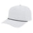 Cap America Icon Performance Rope Cap i7256 White with Black Rope Standard Caps