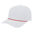Cap America Icon Performance Rope Cap i7256 White with Red/White/Black Rope Standard Caps