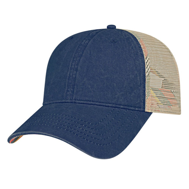 Cap America Infinity Her™ Tess Women’s Washed Mesh Back Cap i97295 Olive/Camo/Khaki Standard