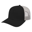 Cap America Low Profile Trucker Cap i3115 Black/Gray OSFM
