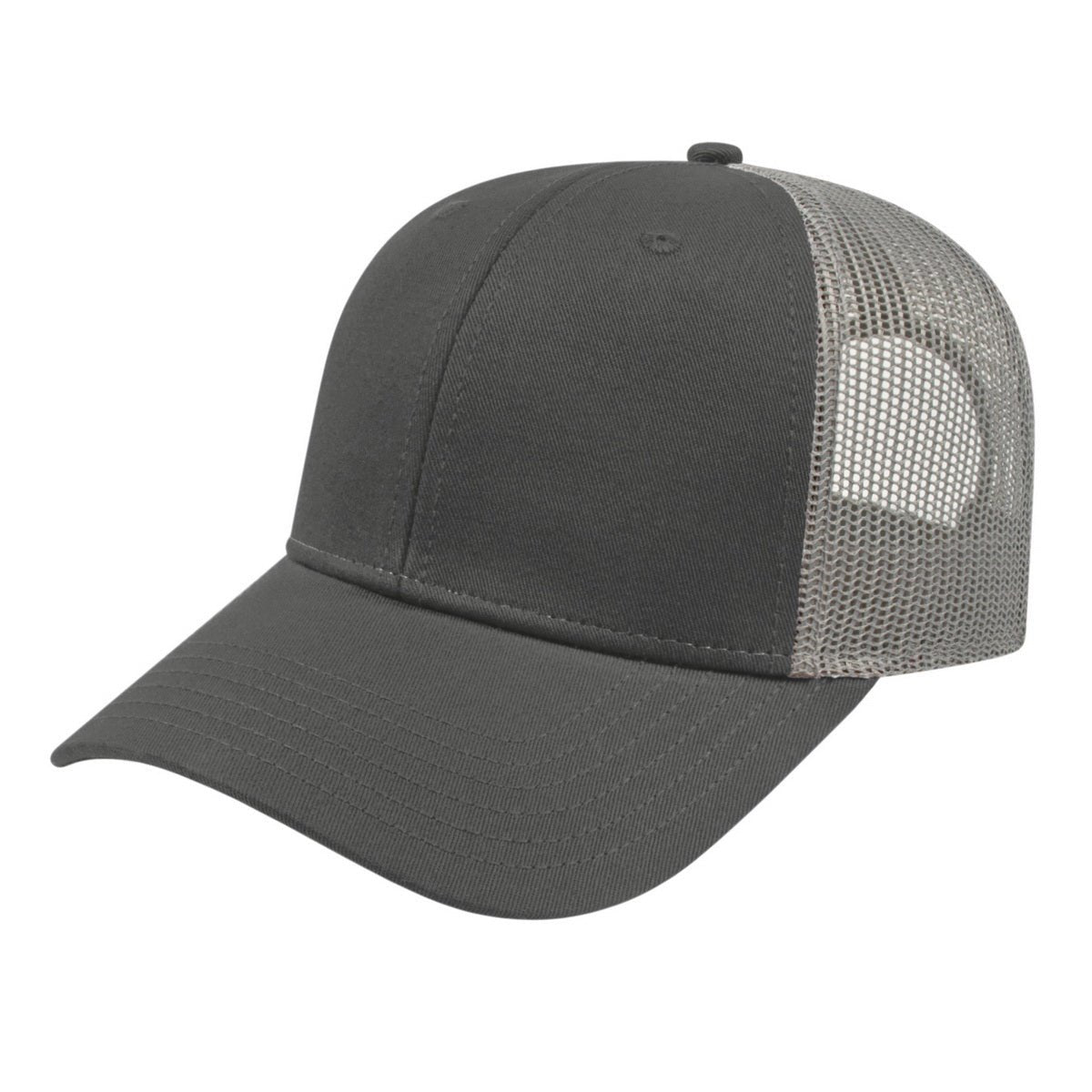 Cap America Low Profile Trucker Cap i3115 Charcoal/Gray OSFM