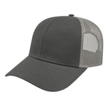 Cap America Low Profile Trucker Cap i3115 Charcoal/Gray OSFM