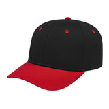 Cap America Original Poly/Cotton Snapback Cap i8505 Black/Red Adult Caps