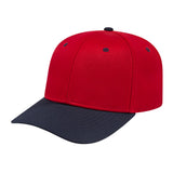 Cap America Original Poly/Cotton Snapback Cap i8505 Red/Navy Adult Caps