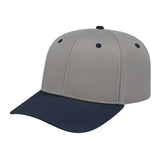 Cap America Original Poly/Cotton Snapback Cap i8505 Silver/Navy Adult Caps