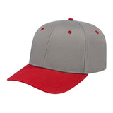 Cap America Original Poly/Cotton Snapback Cap i8505 Silver/Red Youth Caps