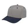 Cap America Original Poly/Cotton Snapback Cap i8505 Silver/Royal Adult Caps
