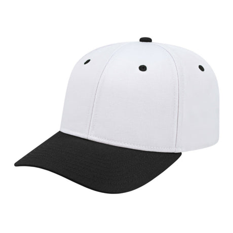 Cap America Original Poly/Cotton Snapback Cap i8505 White/Black Youth Caps