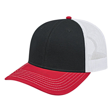 Cap America Original Trucker Cap i3028 Black/Red/White Standard Caps