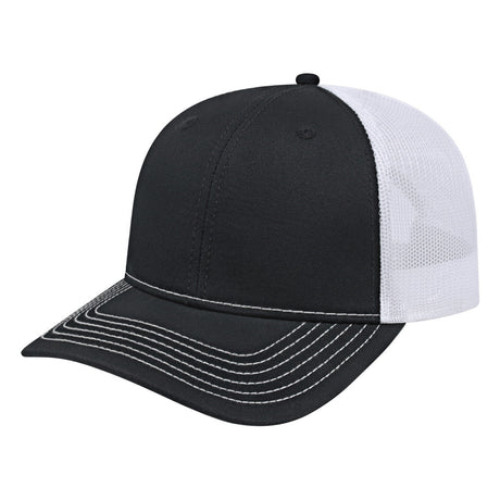 Cap America Original Trucker Cap i3028 Black/White Standard Caps