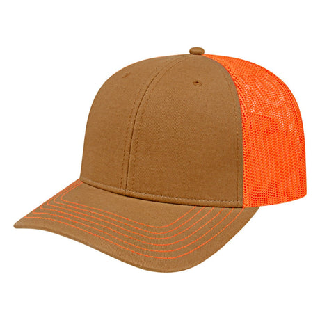 Cap America Original Trucker Cap i3028 Caramel/Blaze Standard Caps