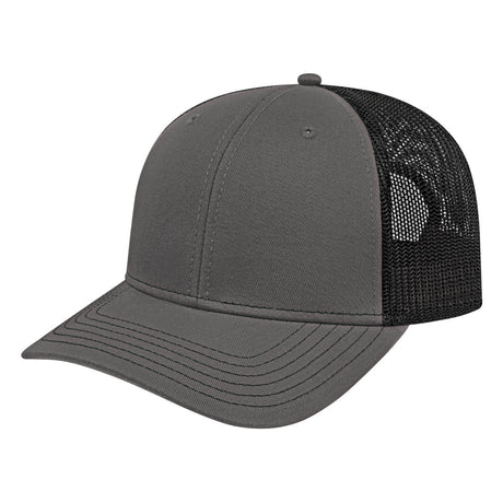 Cap America Original Trucker Cap i3028 Charcoal/Black Standard Caps