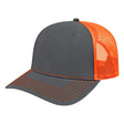 Cap America Original Trucker Cap i3028 Charcoal/Blaze Standard Caps