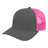 Cap America Original Trucker Cap i3028 Charcoal/Neon Pink Standard Caps