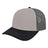 Cap America Original Trucker Cap i3028 Gray/Black/Charcoal Standard Caps