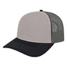 Cap America Original Trucker Cap i3028 Gray/Black/Charcoal Standard Caps