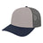 Cap America Original Trucker Cap i3028 Gray/Navy/Charcoal Standard Caps
