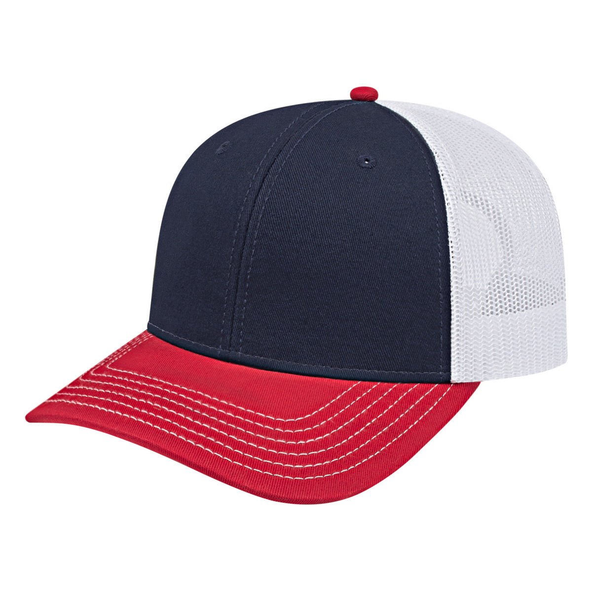 Cap America Original Trucker Cap i3028 Navy/Red/White Standard Caps