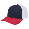 Cap America Original Trucker Cap i3028 Navy/Red/White Standard Caps