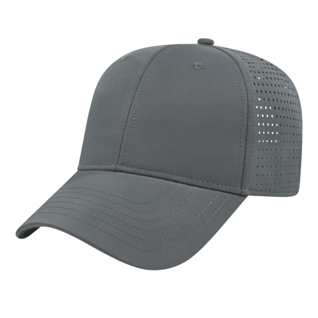 Cap America Perforated Polyester Cap i7038 Gray Standard