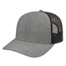 Cap America Premium Mélange Trucker Cap i8518 Gray/Black Standard