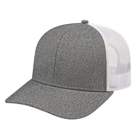 Cap America Premium Mélange Trucker Cap i8518 GRAY/WHITE OSFM