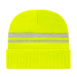 Cap America Reflective Knit Cap with Cuff iK59 Hi - Vis Yellow Standard