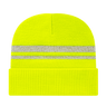 Cap America Reflective Knit Cap with Cuff iK59 Hi - Vis Yellow Standard