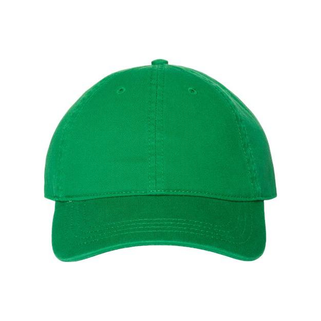 CAP AMERICA Relaxed Golf Dad Hat - CAP AMERICA i1002 Kelly Adjustable Caps