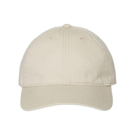 CAP AMERICA Relaxed Golf Dad Hat - CAP AMERICA i1002 Stone Adjustable Caps