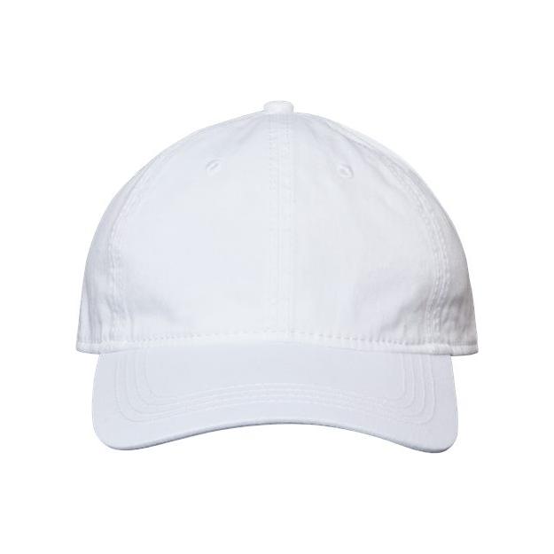 CAP AMERICA Relaxed Golf Dad Hat - CAP AMERICA i1002 White Adjustable Caps